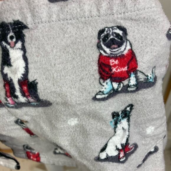 PJ Salvage dog & cat print flannel pj top w/ big pockets - Picture 8 of 14